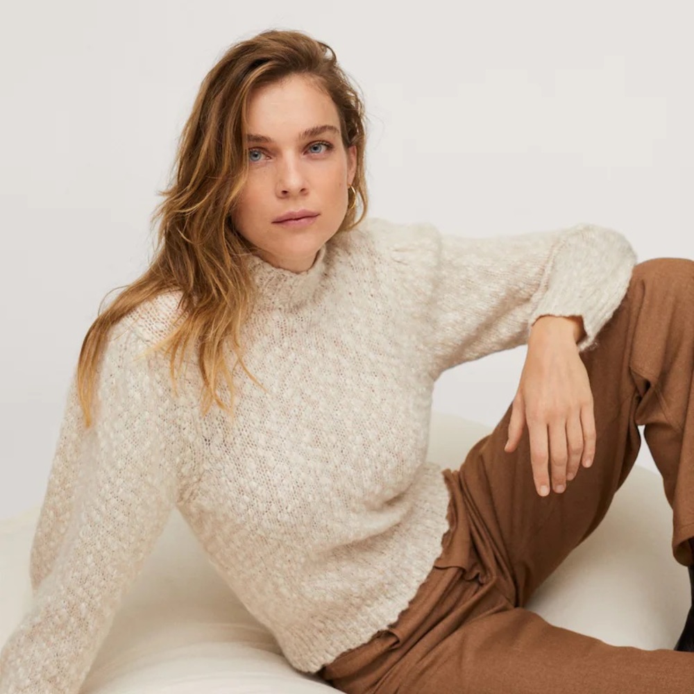 CREAM SWEATER (Mango)